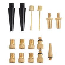 45Pcs Golden Bike Needle Inflator Kit to Valve Adapter