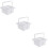 3Pcs White Brush Accessory Paint Holder Multi-Purpose Brush Cleaner 9