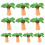 2 Pieces Mini Beach House Artificial Tree .00x2.50x2.50cm 1