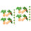 2 Pieces Mini Beach House Artificial Tree .00x2.50x2.50cm 6