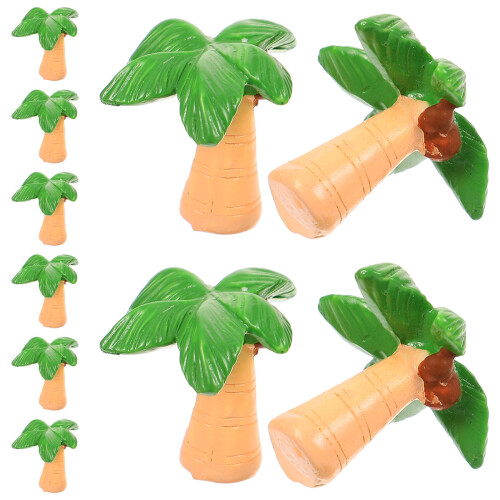 2 Pieces Mini Beach House Artificial Tree .00x2.50x2.50cm 2
