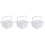 3Pcs White Brush Accessory Paint Holder Multi-Purpose Brush Cleaner 4