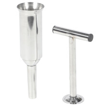 3Pcs Manual Sausage Machine Tube Kit Stainless Steel Sausage Funnel