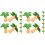 2 Pieces Mini Beach House Artificial Tree .00x2.50x2.50cm 4