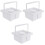3Pcs White Brush Accessory Paint Holder Multi-Purpose Brush Cleaner 3