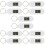 10St Duurzame Plastic Hangende Horloges Voor Studenten Wit 10