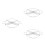 3Pcs Stainless Steel Cake Divider Tool for Pizza Even Slices Silver 4