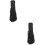 2Pcs Black Ukulele Backpack Thickened Guitar Pouch with Smooth Zippers 6
