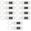 10St Duurzame Plastic Hangende Horloges Voor Studenten Wit 9