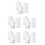 50 Pcs White Foam Blocks Polystyrene Cylinder Cake Dummies For Craft Decor 7