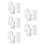 50 Pcs White Foam Blocks Polystyrene Cylinder Cake Dummies For Craft Decor 6