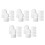50 Pcs White Foam Blocks Polystyrene Cylinder Cake Dummies For Craft Decor 4