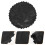 2Pcs Black Trampoline Replacement Mat Heavy-Duty Outdoor Jumping Mat 8