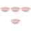 4Pcs Thickened Pink Enamel Basin Household Vegetable Washing Container 5