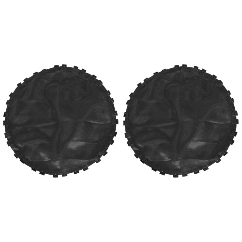 2Pcs Black Trampoline Replacement Mat Heavy-Duty Outdoor Jumping Mat 1