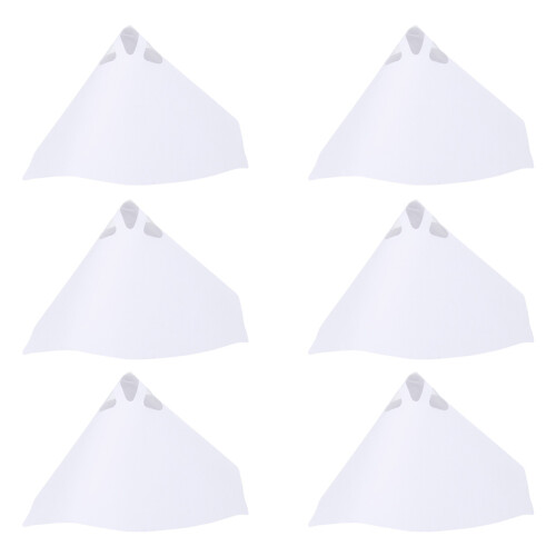 500Pcs White Reusable Mesh Filter Paper Cone Strainer for Lab Use