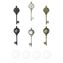 2 Pieces Key Accessories Supplies Time Precious Stone Bottom Bracket