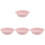 4Pcs Thickened Pink Enamel Basin Household Vegetable Washing Container 4