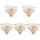 5Pcs Unique White Resin Ashtray Egyptian Style Small Table Ash Storage 4