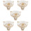 5Pcs Unique White Resin Ashtray Egyptian Style Small Table Ash Storage 8