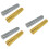 6 Pcs Metal Guitar Finger Slide Bars Assorted Colors 7