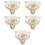 5Pcs Unique White Resin Ashtray Egyptian Style Small Table Ash Storage 7