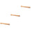 3Pcs Adjustable Wood Rolling Pins Khaki with Scale for Baking Dough 3