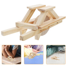 3Pcs Wooden Wheelbarrow Toy Stem Science Mini Cart Diy Kit
