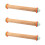 3Pcs Adjustable Wood Rolling Pins Khaki with Scale for Baking Dough 6