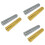 6 Pcs Metal Guitar Finger Slide Bars Assorted Colors 6