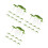 6Packs Durable Plastic Duckweed Ornament Tank Decor 9