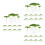 6Packs Durable Plastic Duckweed Ornament Tank Decor 10