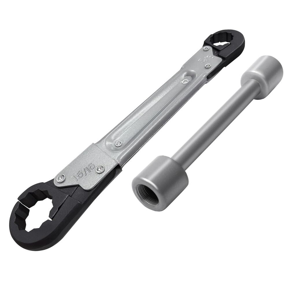 Adjustable 2 In 1 Plumbing Wrench And Angle Stop Wrench Set For Bathroom Kitchen Sink Valve 9070919837029