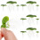 6Packs Durable Plastic Duckweed Ornament Tank Decor 2