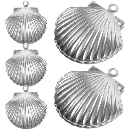 25Pcs Versatile Silver Photo Frame Pendants Elegant Necklaces Gift Set 2