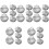 25Pcs Versatile Silver Photo Frame Pendants Elegant Necklaces Gift Set 5