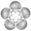 25Pcs Versatile Silver Photo Frame Pendants Elegant Necklaces Gift Set 2