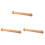 3Pcs Adjustable Wood Rolling Pins Khaki with Scale for Baking Dough 2