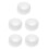 5Pcs White Silicone Doll Face Mold for Resin Casting and Baking 5