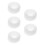 5Pcs White Silicone Doll Face Mold for Resin Casting and Baking 6
