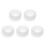 5Pcs White Silicone Doll Face Mold for Resin Casting and Baking 9