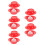 20Sets Red Plastic Toddler Performing Toy Bird to Egg Fun Plaything 4