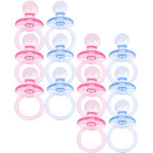 72Pcs Plastic Baby Pacifier Ornaments Miniature Decor for Baby Gifts