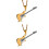 2Pcs Guitar Pendants for Necklace and Sweater Chains 4