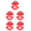20Sets Red Plastic Toddler Performing Toy Bird to Egg Fun Plaything 10
