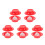 20Sets Red Plastic Toddler Performing Toy Bird to Egg Fun Plaything 9