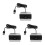 3Pièces Support Chargeur Bureau USB Type-C Dock Multi Fonction Noir 10