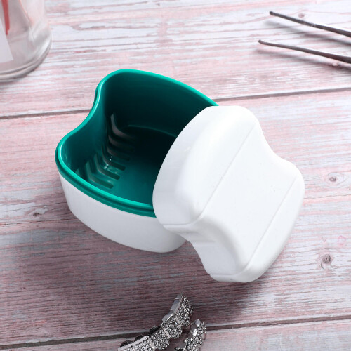 3Pièces Boîte De Rangement Pour Dentier Avec Panier Assorti 2