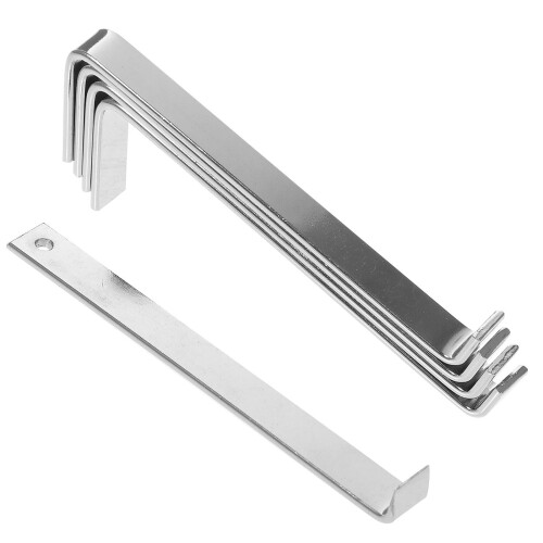 3Sets Heavy Duty Silver Vinyl Siding Hooks No-Drill Wall Hanging Clips
