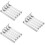 3Sets Heavy Duty Silver Vinyl Siding Hooks No-Drill Wall Hanging Clips 8